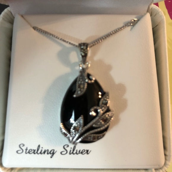 925 SS Jewelry - Marcasite and Sterling Silver Necklace